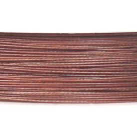 A-1603-0128-45 - Beaders' Choice Steel Tiger Tail .018 Walnut 100m Roll A-1603-0128-45,Clearance by Category,Threads and Cords,Steel,Tiger Tail,.018,Walnut,100m  Roll,China,Beaders' Choice,montreal, quebec, canada, beads, wholesale