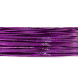 1603-0212-45 - Beaders' Choice Stainless Steel Tiger Tail .018 Purple 10m Roll 1603-0212-45,montreal, quebec, canada, beads, wholesale
