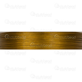 1603-0302-0.3GL - Tigertail Acier Fils 0.3mm Or Rouleau de 25m 1603-0302-0.3GL,Fils métalliques,En acier recouvert de nylon (Tigertail),Autre,montreal, quebec, canada, beads, wholesale