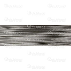 1603-0302-01 - Steel Tigertail Wire 0.45mm Natural 50m Roll 1603-0302-01,Wires,Tigertail,Other,Steel,Tigertail,Wire,0.45mm,Natural,50m Roll,China,montreal, quebec, canada, beads, wholesale