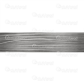 1603-0303 - Steel Tigertail Wire 0.8mm Natural 20m Roll 1603-0303,tigertail,Steel,Tigertail,Wire,0.8mm,Natural,20m Roll,China,montreal, quebec, canada, beads, wholesale