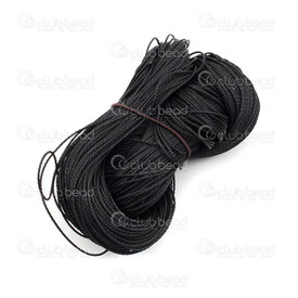 1604-0109-TW - Polyester Waxed Thread Twisted 1mm Black 91m (100 yd) 1604-0109-TW,1mm,Polyester,Waxed,Thread,Twisted,1mm,Black,91m (100 yd),China,montreal, quebec, canada, beads, wholesale