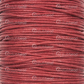 M-1604-0115 - Cotton Waxed Cord 1mm Burgundy 450m (492yd) M-1604-0115,1mm,Cotton,Waxed,Cord,1mm,Burgundy,450m (492yd),China,montreal, quebec, canada, beads, wholesale