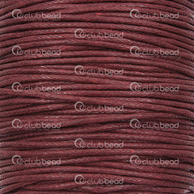 1604-0119 - Cotton Waxed Cord 1mm Wine Red 91m (100 yd) 1604-0119,Waxed cotton,1mm,Cotton,Waxed,Cord,1mm,Wine Red,91m (100 yd),China,montreal, quebec, canada, beads, wholesale