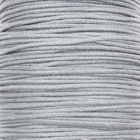 1604-0121 - Cotton Waxed Cord 1mm Grey 91m (100 yd) 1604-0121,Cotton,Waxed,Cord,1mm,Grey,91m (100 yd),China,montreal, quebec, canada, beads, wholesale