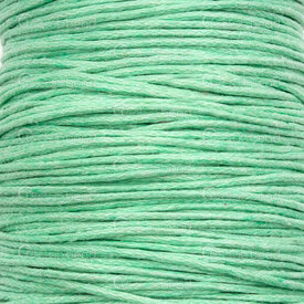 1604-0127 - Cotton Waxed Cord 1mm Mint 91m (100 yd) 1604-0127,1mm,Cord,Cotton,Waxed,Cord,1mm,Mint,91m (100 yd),China,montreal, quebec, canada, beads, wholesale