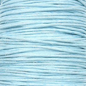 1604-0195 - Cotton Waxed Cord 1mm Turquoise 91m (100 yd) 1604-0195,Waxed cotton,1mm,Cotton,Waxed,Cord,1mm,Turquoise,91m (100 yd),China,montreal, quebec, canada, beads, wholesale