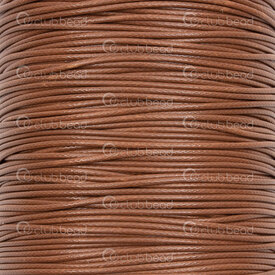1604-0196-05 - Polyester Korean Waxed Cord 1mm Medium Brown 182m (200 yd) 1604-0196-05,Waxed Korean,Polyester,Korean Waxed,Cord,1mm,Brown,Medium,182m (200 yd),China,montreal, quebec, canada, beads, wholesale