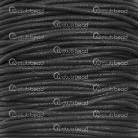1604-0209 - Cotton Waxed Cord 2mm Black 91m (100 yd) 1604-0209,Black,2MM,Cotton,Waxed,Cord,2MM,Black,91m (100 yd),China,montreal, quebec, canada, beads, wholesale