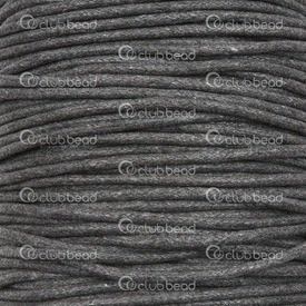 1604-0219 - Cordon Ciré Coton 2mm Gris 91m (100 yd) 1604-0219,2MM,Coton,Coton,Ciré,Cordons,2MM,Gris,91m (100 yd),Chine,montreal, quebec, canada, beads, wholesale
