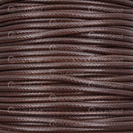 1604-0225-DBW - Polyester Korean Waxed Cord 2.5mm Dark Brown 82m (90 yd) 1604-0225-DBW,Waxed Korean,Polyester,Korean Waxed,Cord,2.5mm,Brown,Dark,82m (90 yd),China,montreal, quebec, canada, beads, wholesale
