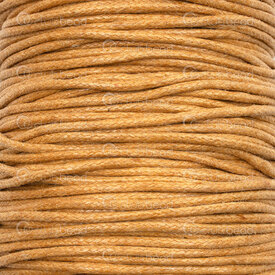 1604-0308-3 - Cotton Waxed Cord 1.5mm Dark Beige 91m (100 yd) 1604-0308-3,Threads and Cords,montreal, quebec, canada, beads, wholesale