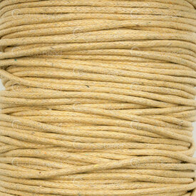 1604-0327 - Cotton Waxed Cord 1.5mm Light Khaki 91m (100 yd) 1604-0327,cordon,91m (100 yd),Cotton,Waxed,Cord,1.5MM,Khaki,Light,91m (100 yd),China,montreal, quebec, canada, beads, wholesale