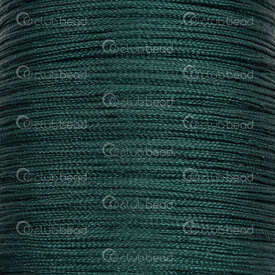 1604-0400-23 - Polyester Cord 1mm Forest Green 91m (100 yd) 1604-0400-23,1mm,Polyester,Polyester,Cord,1mm,Forest Green,91m (100 yd),China,montreal, quebec, canada, beads, wholesale