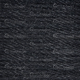1604-0415-01 - Terylene Cordon 1.5mm Noir Rouleau 50 metres 1604-0415-01,montreal, quebec, canada, beads, wholesale