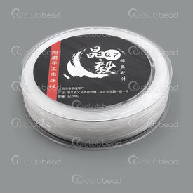 1605-0100-0.7HQ - Monofilement Elastic Thread Hight Quality 0.7mm Clear 60m Roll 1605-0100-0.7HQ,Elastic,montreal, quebec, canada, beads, wholesale