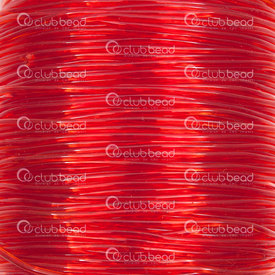 1605-0119 - Monofilament Elastic Thread 1.2mm Red 50m Roll 1605-0119,FIL ELASTIQUE 0.6,50m Roll,Monofilament,Elastic,Thread,1.2mm,Red,50m Roll,China,montreal, quebec, canada, beads, wholesale