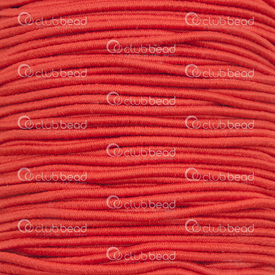 1605-0122-01 - Nylon Elastic Cord 1.2mm Red 50m Roll 1605-0122-01,Elastic,Nylon,Elastic,Cord,1.2mm,Red,50m Roll,China,montreal, quebec, canada, beads, wholesale