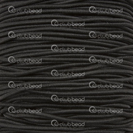 1605-0123 - Nylon Elastic Cord 1.2mm Black 50m Roll 1605-0123,Black,50m Roll,Nylon,Elastic,Cord,1.2mm,Black,50m Roll,China,montreal, quebec, canada, beads, wholesale