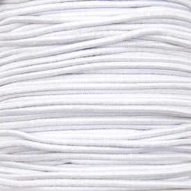 1605-0124-01 - Nylon Elastic Cord 1.5mm White 50m Roll 1605-0124-01,White,50m Roll,Nylon,Elastic,Cord,1.5MM,White,50m Roll,China,montreal, quebec, canada, beads, wholesale