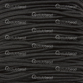 1605-0125 - Nylon Elastic Cord 1.5mm Black 40m Roll 1605-0125,Threads and Cords,Elastic,Nylon,Nylon,Elastic,Cord,1.5MM,Black,40m Roll,China,montreal, quebec, canada, beads, wholesale
