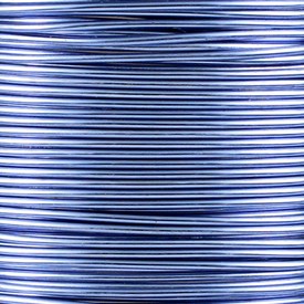*1606-1020-05 - Beaders' Choice Copper Wire Silver Plated 20 Gauge Baby Blue App. 8.5m Turkey *1606-1020-05,montreal, quebec, canada, beads, wholesale
