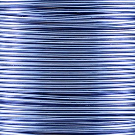 *1606-1022-05 - Beaders' Choice Copper Wire Silver Plated 22 Gauge Baby Blue App. 14m Turkey *1606-1022-05,Copper,App. 14m,Copper,Wire,Silver Plated,22 Gauge,Baby Blue,App. 14m,Turkey,Beaders' Choice,montreal, quebec, canada, beads, wholesale