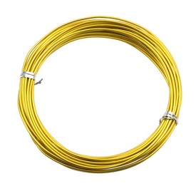 1607-0204-11 - Beaders' Choice Aluminum Wire 3mm Yellow App. 2.5m 1607-0204-11,Aluminum,App. 2.5m,Aluminum,Wire,3MM,Yellow,App. 2.5m,China,Beaders' Choice,montreal, quebec, canada, beads, wholesale
