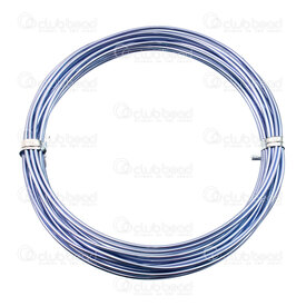 1607-0204-21 - Beaders' Choice Aluminum Wire 3mm Metallic Blue App. 2.5m 1607-0204-21,Aluminum,Wire,3MM,Blue,Metallic,App. 2.5m,China,Beaders' Choice,montreal, quebec, canada, beads, wholesale