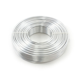 1607-0303-01 - Beaders' Choice Aluminum Wire 1kg 2.5mm Silver App. 75.5m. 1607-0303-01,Metallic wires,Aluminum,Aluminum,Wire,1kg,2.5mm,Silver,App. 75.5m.,China,Beaders' Choice,montreal, quebec, canada, beads, wholesale