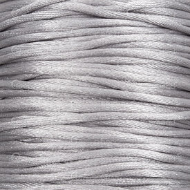 1608-5021-0217 - Nylon Cord Rat Tail 2mm Silver 90m (295ft) 1608-5021-0217,2MM,Nylon,Cord,Rat Tail,2MM,Silver,90m (295ft),China,montreal, quebec, canada, beads, wholesale