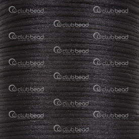 1608-5021-0301 - Nylon Cord Rat Tail 1.5mm Black 55m (180ft) 1608-5021-0301,Threads and Cords,Rat tail,Nylon,Cord,Rat Tail,1.5MM,Black,55m (180ft),China,montreal, quebec, canada, beads, wholesale