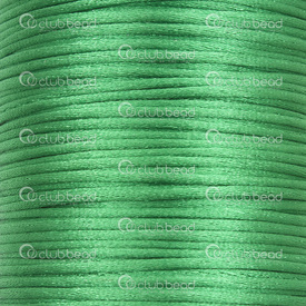 1608-5021-0309 - Nylon Cord Rat Tail 1.5mm Green 55m (180ft) 1608-5021-0309,Nylon,55m (180ft),Nylon,Cord,Rat Tail,1.5MM,Green,55m (180ft),China,montreal, quebec, canada, beads, wholesale