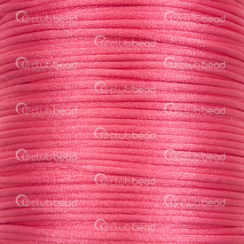 1608-5021-0313 - Nylon Cord Rat Tail 1.5mm Fuschia 55m (180ft) 1608-5021-0313,1.5MM,Nylon,Cord,Rat Tail,1.5MM,Fuschia,55m (180ft),China,montreal, quebec, canada, beads, wholesale