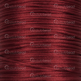 1608-5021-0315 - Nylon Cord Rat Tail 1.5mm Burgundy 55m (180ft) 1608-5021-0315,1.5MM,Nylon,Cord,Rat Tail,1.5MM,Burgundy,55m (180ft),China,montreal, quebec, canada, beads, wholesale