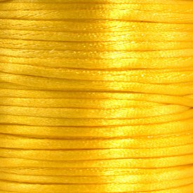 *1608-5111 - Nylon Cord Rat Tail 2mm Yellow 50m (164ft) *1608-5111,Yellow,Nylon,Cord,Rat Tail,2MM,Yellow,50m (164ft),China,montreal, quebec, canada, beads, wholesale