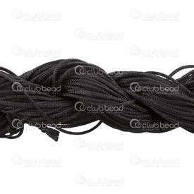 1610-2000-05 - Polyester Silk Imitaion Thread 1mm Black 28m 1610-2000-05,Polyester,Black,Polyester,Silk Imitaion,Thread,1mm,Black,28m,China,montreal, quebec, canada, beads, wholesale