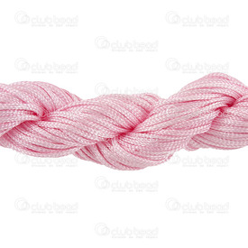 1610-2000-11 - Polyester Silk Imitaion Thread 1mm Pink 28m 1610-2000-11,28m,Polyester,Silk Imitaion,Thread,1mm,Pink,28m,China,montreal, quebec, canada, beads, wholesale