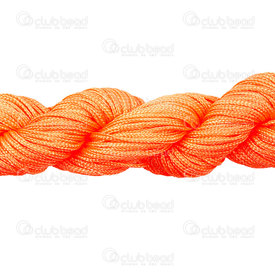 1610-2000-21 - Polyester Silk Imitaion Thread 1mm Orange 25m 1610-2000-21,25m,Polyester,Silk Imitaion,Thread,1mm,Orange,25m,China,montreal, quebec, canada, beads, wholesale
