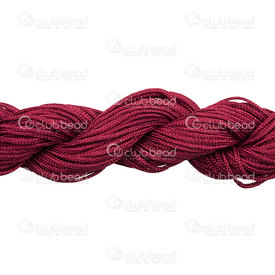 1610-2000-23 - Fil Imitation de Soie Polyester 1mm Rouge Vin 25m 1610-2000-23,1mm,Fils,Polyester,Silk Imitaion,Fils,1mm,Wine Red,25m,Chine,montreal, quebec, canada, beads, wholesale
