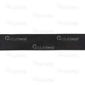 1610-4000-03 - Fabric Satin Ribbon 15mm Black 22m Roll 1610-4000-03,montreal, quebec, canada, beads, wholesale