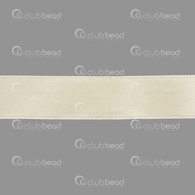 1610-4000-09 - Fabric Satin Ribbon 15mm Cream 22m Roll 1610-4000-09,montreal, quebec, canada, beads, wholesale