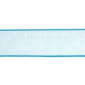 *A-1610-5105 - Organza Ribbon 1/2'' (1.27cm) Light Blue 50 Yard *A-1610-5105,montreal, quebec, canada, beads, wholesale