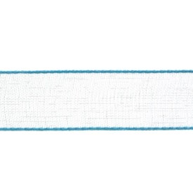 A-1610-5317 - Organza Ribbon 1/8'' (0.32cm) Turquoise 50 Yard A-1610-5317,montreal, quebec, canada, beads, wholesale