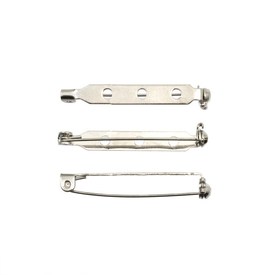 1701-0165-WH - Metal Bar Pin 3 Holes 1.5'' Nickel With Lock Nickel Free 100pcs 1701-0165-WH,Findings,Pins,Metal,Bar Pin,3 Holes,1.5'',Grey,Nickel,Metal,With Lock,Nickel Free,100pcs,China,montreal, quebec, canada, beads, wholesale