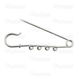 1701-0171-WH - Metal Kilt Pin With 4 Rings 70mm Nickel Nickel Free 10pcs 1701-0171-WH,Findings,Pins,Head pins,Metal,Kilt Pin,With 4 Rings,70MM,Grey,Nickel,Metal,Nickel Free,10pcs,China,montreal, quebec, canada, beads, wholesale