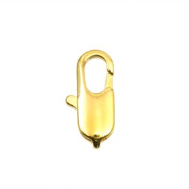 1702-0221-GL - Brass Lobster Claw Clasp 12MM Gold 25pcs 1702-0221-GL,Findings,Clasps,Springing,Lobster claws,Brass,Lobster Claw Clasp,12mm,Gold,Metal,25pcs,China,montreal, quebec, canada, beads, wholesale