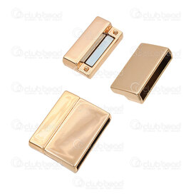 1702-0251-KC - Metal Magnetic Clasp Inner Diameter 20x3mm 22x18x5.5mm KC Gold Color 2pcs 1702-0251-KC,g,montreal, quebec, canada, beads, wholesale