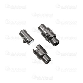 1702-03103-BN - Metal Magnetic Clasp Double Lock 5x14mm Black Nickel For 3mm Cord 5pcs 1702-03103-BN,Findings,Clasps,Metal,Metal,Magnetic Clasp,Tube,Double Lock,5X14MM,Black,Black Nickel,Metal,For 3mm Cord,5pcs,China,montreal, quebec, canada, beads, wholesale