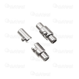 1702-03103 - Metal Magnetic Clasp Double Lock 5x14mm Nickel For 3mm Cord 5pcs 1702-03103,Findings,5pcs,Nickel,Metal,Magnetic Clasp,Tube,Double Lock,5X14MM,Grey,Nickel,Metal,For 3mm Cord,5pcs,China,montreal, quebec, canada, beads, wholesale
